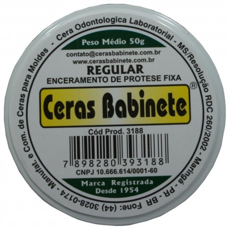 Cera Regular Prótese Fixa Lata Babinete