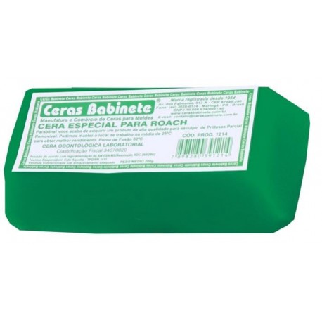 Cera Bloco para Roach Verde Babinete