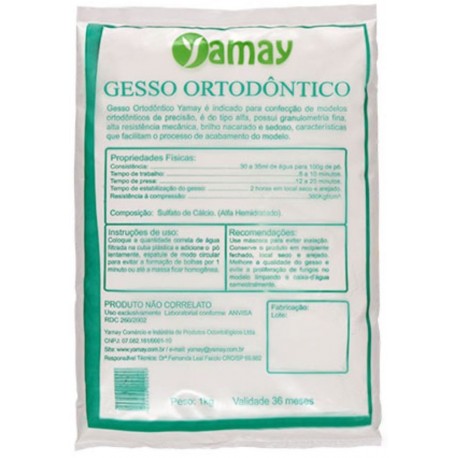 Gesso Ortodôntico Branco Yamay