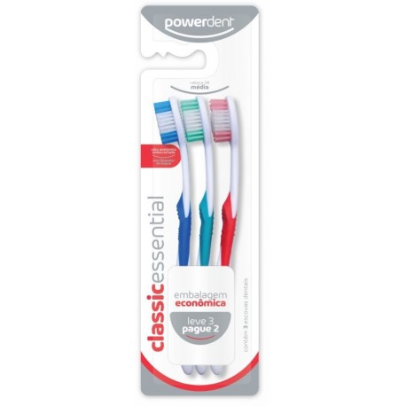 Escovas Pack Triplo ClassicEssential Powerdent