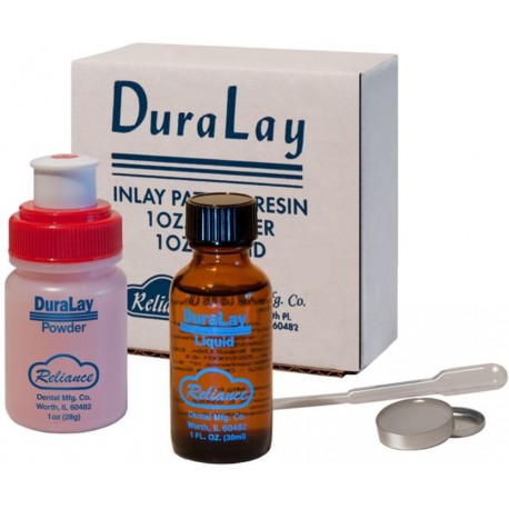 Resina Acrílica Para Provisórios Vermelha 28g + 30ml Kit Duralay Reliance