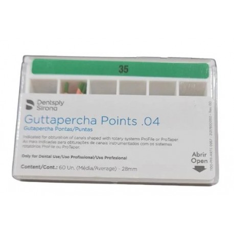 Guta Percha Points Maillefer .04 Nº 35 - Dentsply Sirona