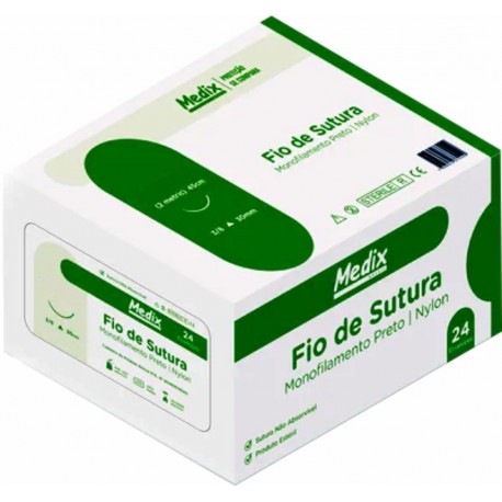 Fio de Sutura Nylon Medix