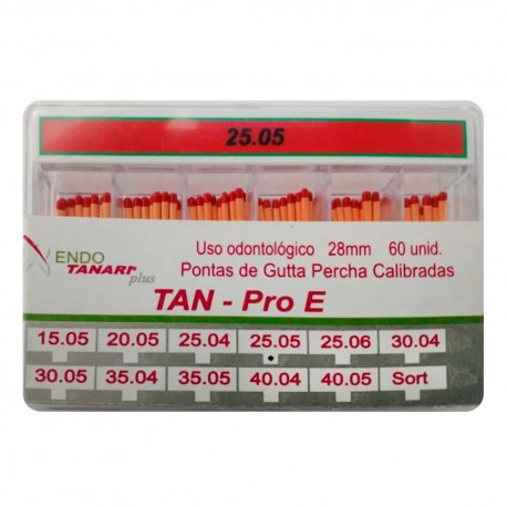 Cone Gutapercha Pro-E Easy 25.05 - Tanari